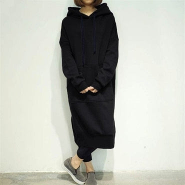 Hooded Winter Oversized Dress