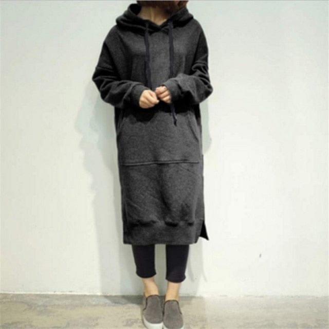 Hooded Winter Oversized Dress