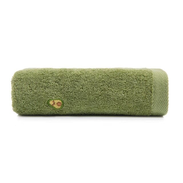 Avocado Embroidered Luxury Thick Cotton Bath Towels - east2cart.uk