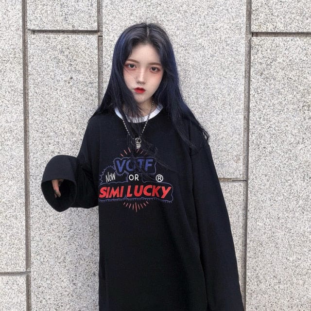 Creative Long Sleeve Oversized Sweatshirts