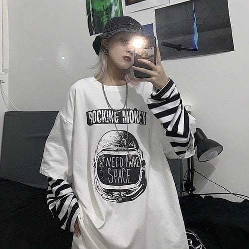 Creative Long Sleeve Oversized Sweatshirts