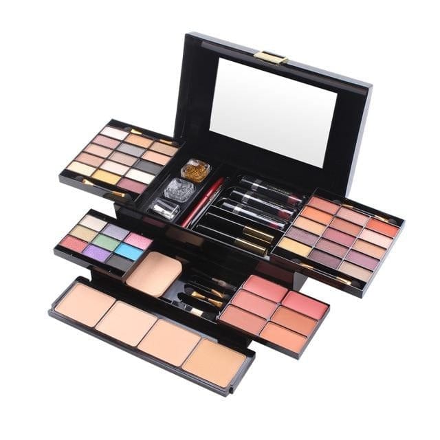 Miss Rose Professional 180 Color Eyeshadow Blush Cosmetic Foundation Face Powder Makeup Sets  Eye Shadows Palette - east2cart.uk