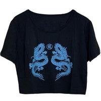 Summer Hot Streetwear Women Ladies Short Sleeve Crop Top Ruffle T-shirt Basic Femme Tank Party Bodycon Stretch Vest Tee Tops - east2cart.uk