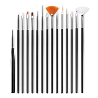 Nails Art Brushes For Manicure Set 3D Pen UV Gel Acrylic Extension Builder Brushes Nail Accessoires Tool Nail Brushes Decoration - east2cart.uk