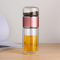 Drinkware Double Glass Infuser Bottle - east2cart.uk