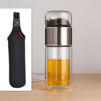 Drinkware Double Glass Infuser Bottle - east2cart.uk