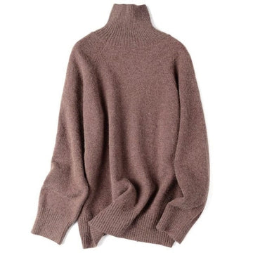 Autumn Winter Ladies Oversized Cashmere Jumper - east2cart.uk