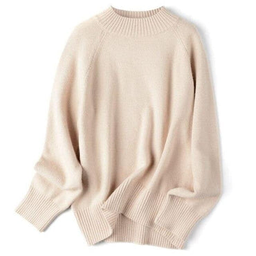 Autumn Winter Ladies Oversized Cashmere Jumper - east2cart.uk