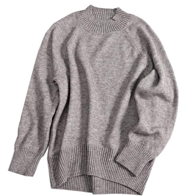 Autumn Winter Ladies Oversized Cashmere Jumper - east2cart.uk