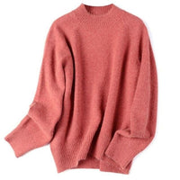 Autumn Winter Ladies Oversized Cashmere Jumper - east2cart.uk