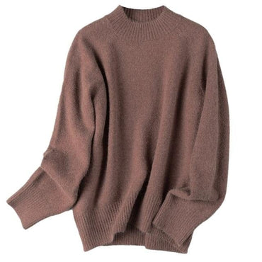 Autumn Winter Ladies Oversized Cashmere Jumper - east2cart.uk