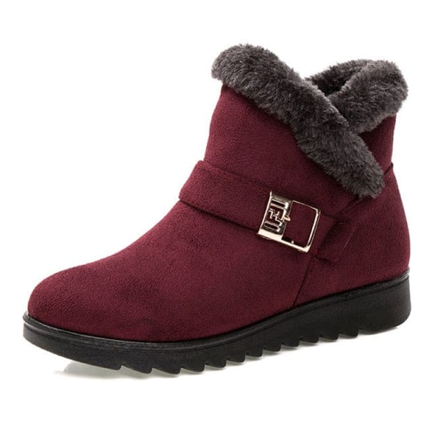 Winter Warm Faux Suede Ankle Boots