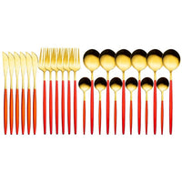 24pcs Upscale Gold Dinnerware Set - east2cart.uk