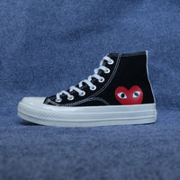 Love Style Unisex Brand Skateboarding Shoes High Top Play Shoes Zapatos De Mujer Hombre Outdoor Casual OffWhite Cdg 1970s Shoes - east2cart.uk