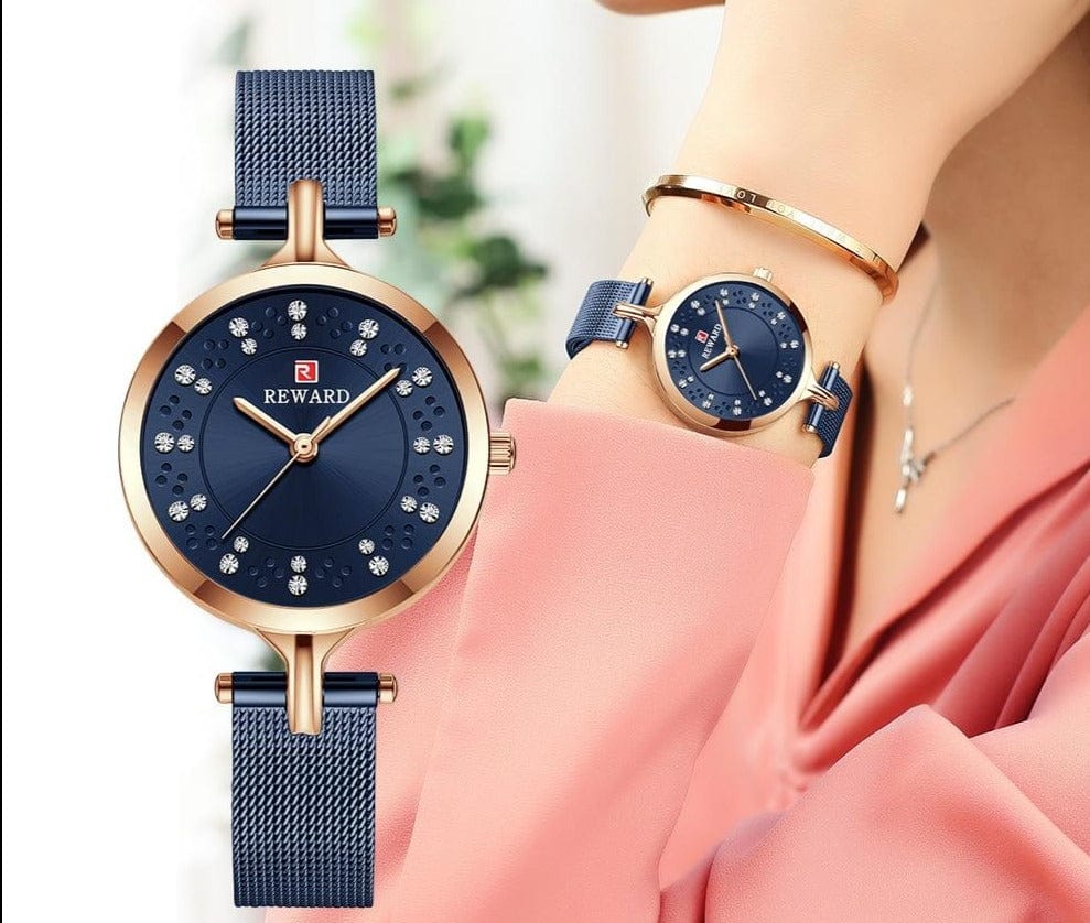 Girls Luxury Waterproof Stainless Steel Quartz Watch - east2cart.uk