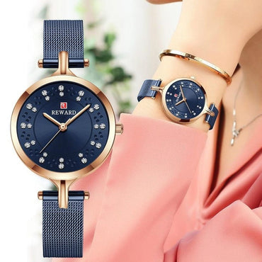 Girls Luxury Waterproof Stainless Steel Quartz Watch - east2cart.uk