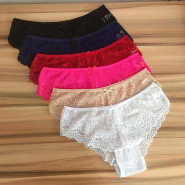 6 Pcs/lot Ladies Lace Panties