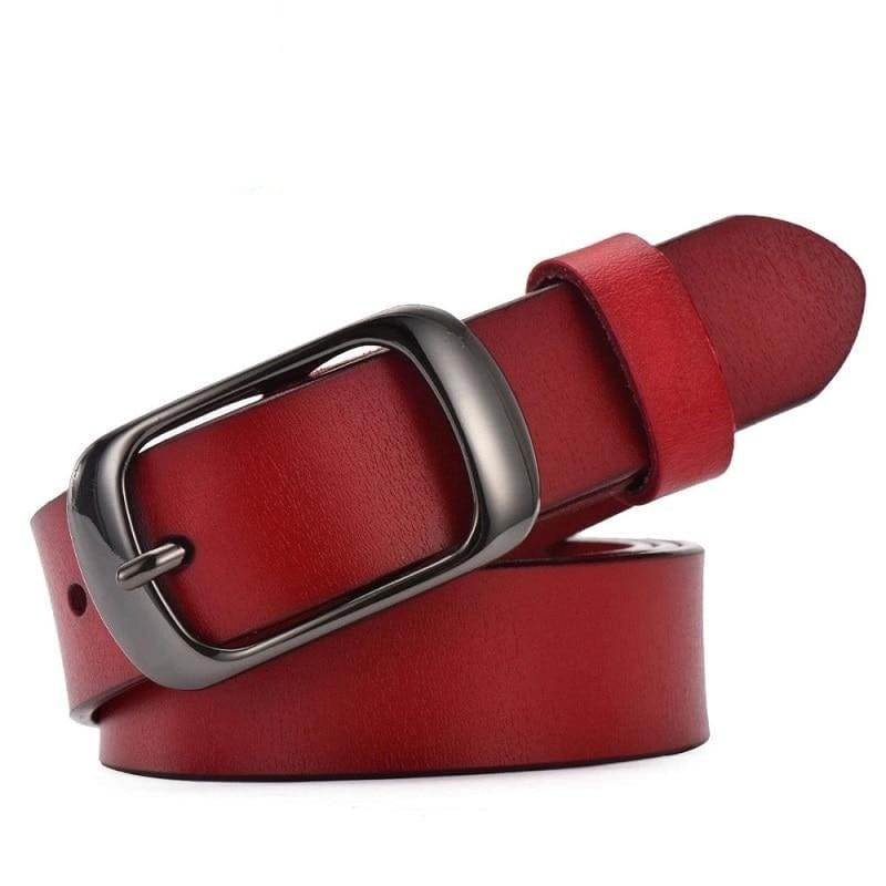 Women's strap casual all-match Women brief genuine leather belt women strap pure color belts Top quality jeans belt WH001 - east2cart.uk