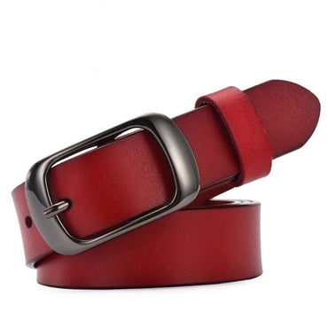 Women's strap casual all-match Women brief genuine leather belt women strap pure color belts Top quality jeans belt WH001 - east2cart.uk