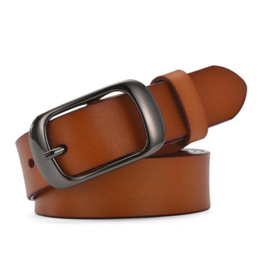 Women's strap casual all-match Women brief genuine leather belt women strap pure color belts Top quality jeans belt WH001 - east2cart.uk