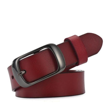 Women's strap casual all-match Women brief genuine leather belt women strap pure color belts Top quality jeans belt WH001 - east2cart.uk