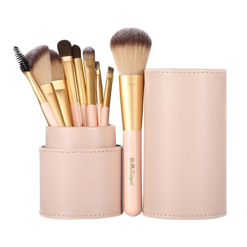 XINYAN Candy Makeup Brush Set Pink Blush Eyeshadow Concealer Lip Cosmetics Make up For Beginner Powder Foundation Beauty Tools - east2cart.uk