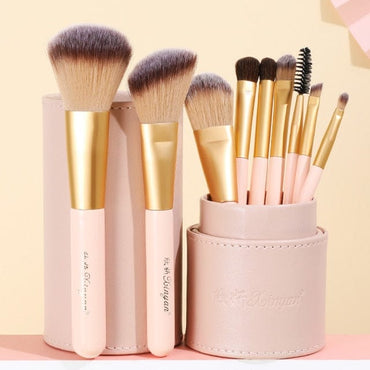 XINYAN Candy Makeup Brush Set Pink Blush Eyeshadow Concealer Lip Cosmetics Make up For Beginner Powder Foundation Beauty Tools - east2cart.uk