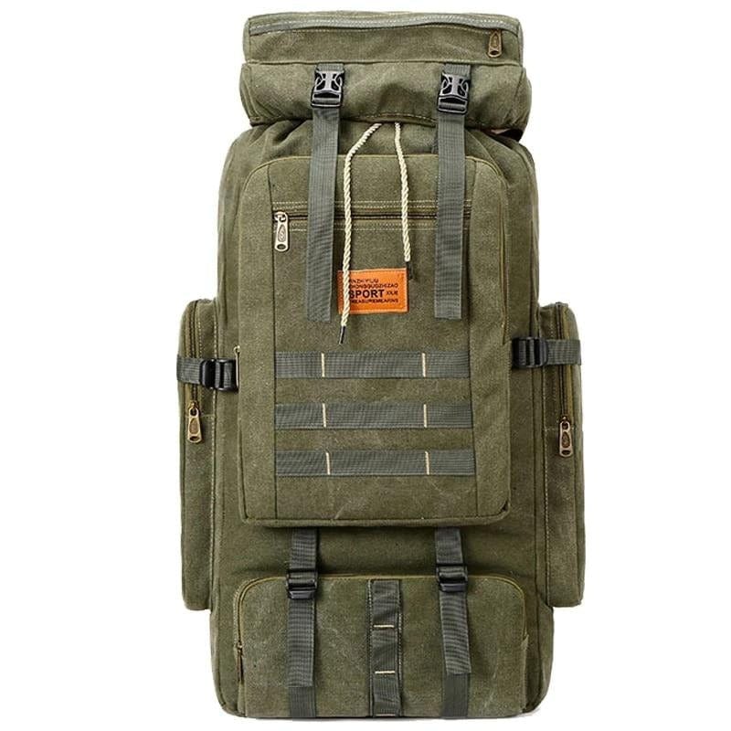 Outdoor 80L Backpack Tactical Military Camping Hiking Backpack Men Canvas Travel Climbing Bag Rope Sling Large Laptop Rucksack - east2cart.uk