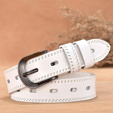 Women Genuine Leather Belt For Female Strap Casual All-match Ladies Adjustable Belts Designer High Quality Brand - east2cart.uk