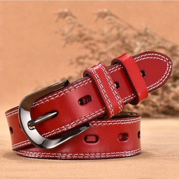 Women Genuine Leather Belt For Female Strap Casual All-match Ladies Adjustable Belts Designer High Quality Brand - east2cart.uk