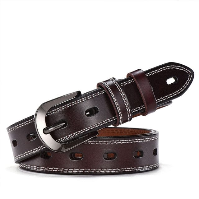 Women Genuine Leather Belt For Female Strap Casual All-match Ladies Adjustable Belts Designer High Quality Brand - east2cart.uk