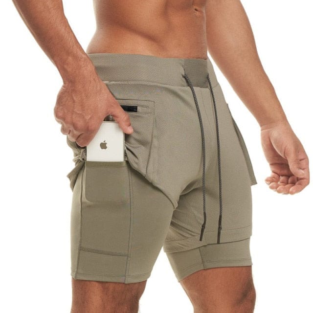 2-in-1 sports shorts