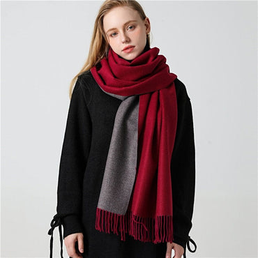 Winter Cashmere Scarf Women Thick Warm Shawls Wraps Lady Solid Scarves Fashion Tassels Pashmina Blanket quality foulard 2021 New - east2cart.uk