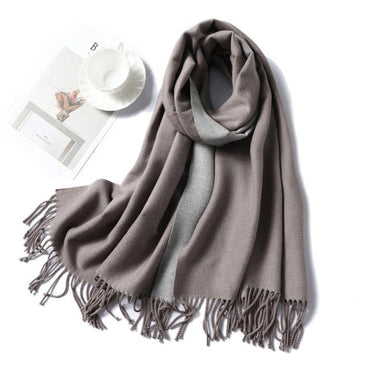 Winter Cashmere Scarf Women Thick Warm Shawls Wraps Lady Solid Scarves Fashion Tassels Pashmina Blanket quality foulard 2021 New - east2cart.uk