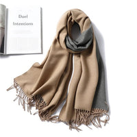 Winter Cashmere Scarf Women Thick Warm Shawls Wraps Lady Solid Scarves Fashion Tassels Pashmina Blanket quality foulard 2021 New - east2cart.uk