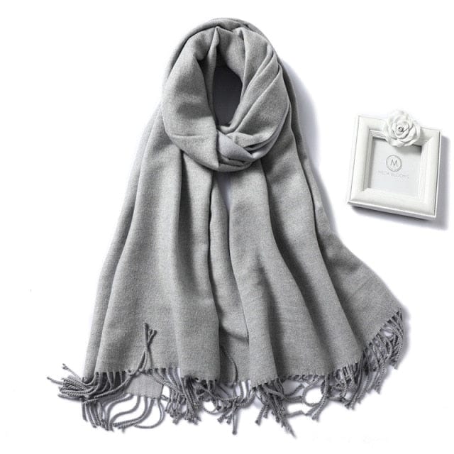 Winter Cashmere Scarf Women Thick Warm Shawls Wraps Lady Solid Scarves Fashion Tassels Pashmina Blanket quality foulard 2021 New - east2cart.uk