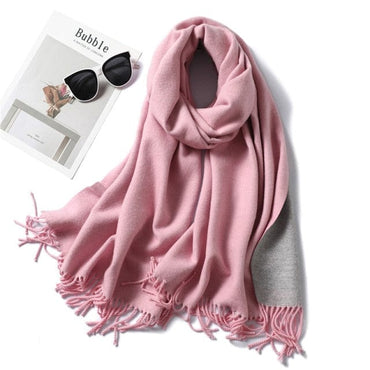 Winter Cashmere Scarf Women Thick Warm Shawls Wraps Lady Solid Scarves Fashion Tassels Pashmina Blanket quality foulard 2021 New - east2cart.uk