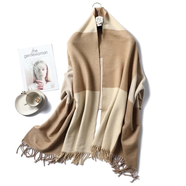 Winter Cashmere Scarf Women Thick Warm Shawls Wraps Lady Solid Scarves Fashion Tassels Pashmina Blanket quality foulard 2021 New - east2cart.uk