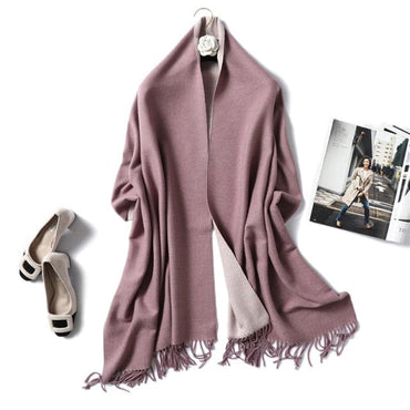 Winter Cashmere Scarf Women Thick Warm Shawls Wraps Lady Solid Scarves Fashion Tassels Pashmina Blanket quality foulard 2021 New - east2cart.uk