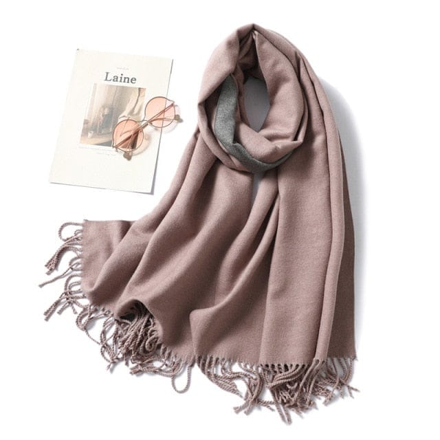 Winter Cashmere Scarf Women Thick Warm Shawls Wraps Lady Solid Scarves Fashion Tassels Pashmina Blanket quality foulard 2021 New - east2cart.uk