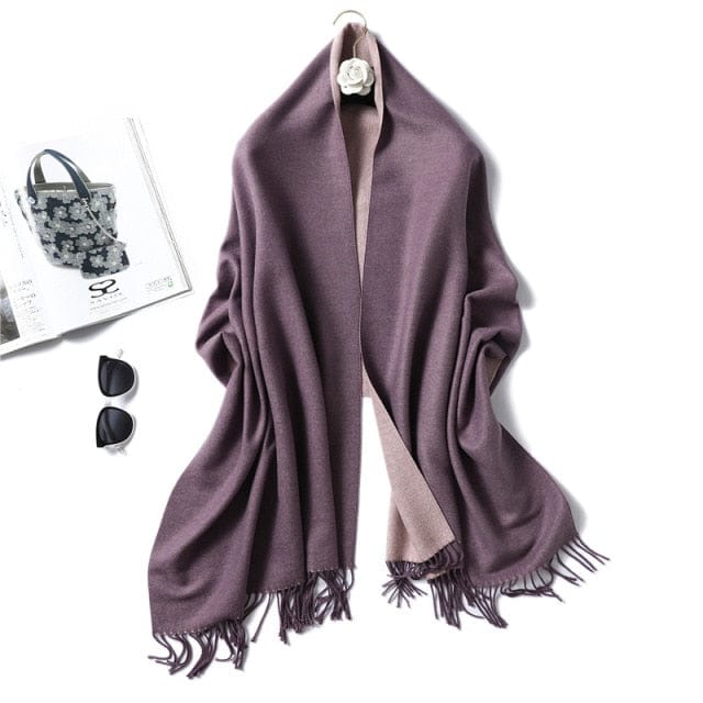 Winter Cashmere Scarf Women Thick Warm Shawls Wraps Lady Solid Scarves Fashion Tassels Pashmina Blanket quality foulard 2021 New - east2cart.uk