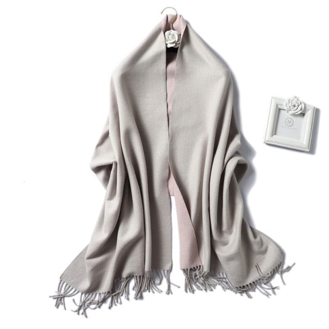 Winter Cashmere Scarf Women Thick Warm Shawls Wraps Lady Solid Scarves Fashion Tassels Pashmina Blanket quality foulard 2021 New - east2cart.uk