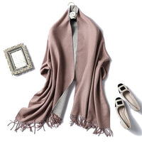 Winter Cashmere Scarf Women Thick Warm Shawls Wraps Lady Solid Scarves Fashion Tassels Pashmina Blanket quality foulard 2021 New - east2cart.uk