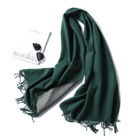 Winter Cashmere Scarf Women Thick Warm Shawls Wraps Lady Solid Scarves Fashion Tassels Pashmina Blanket quality foulard 2021 New - east2cart.uk