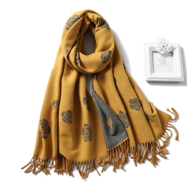 Winter Cashmere Scarf Women Thick Warm Shawls Wraps Lady Solid Scarves Fashion Tassels Pashmina Blanket quality foulard 2021 New - east2cart.uk