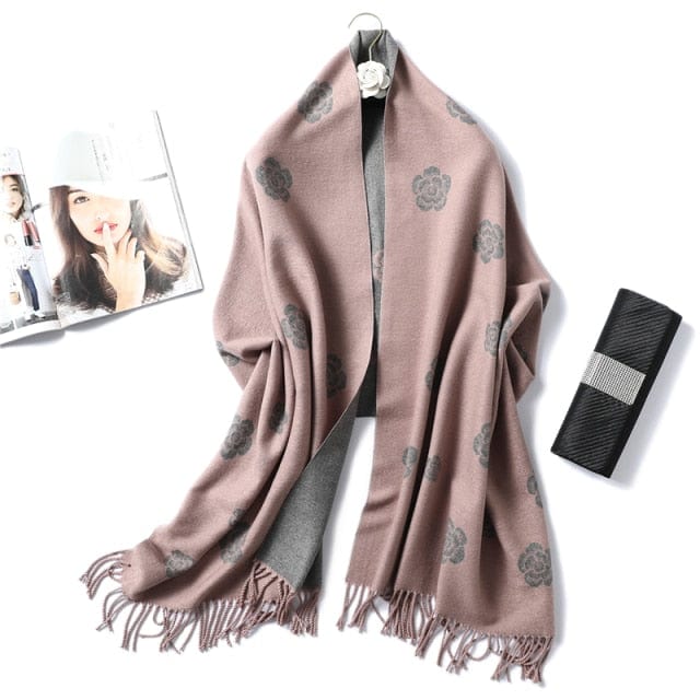 Winter Cashmere Scarf Women Thick Warm Shawls Wraps Lady Solid Scarves Fashion Tassels Pashmina Blanket quality foulard 2021 New - east2cart.uk