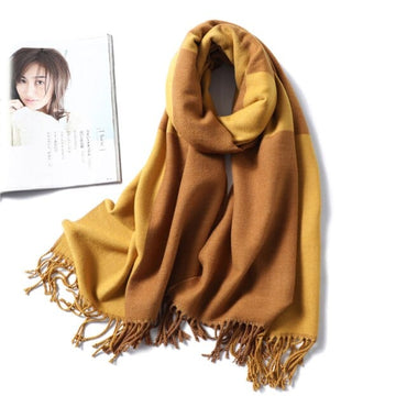 Winter Cashmere Scarf Women Thick Warm Shawls Wraps Lady Solid Scarves Fashion Tassels Pashmina Blanket quality foulard 2021 New - east2cart.uk