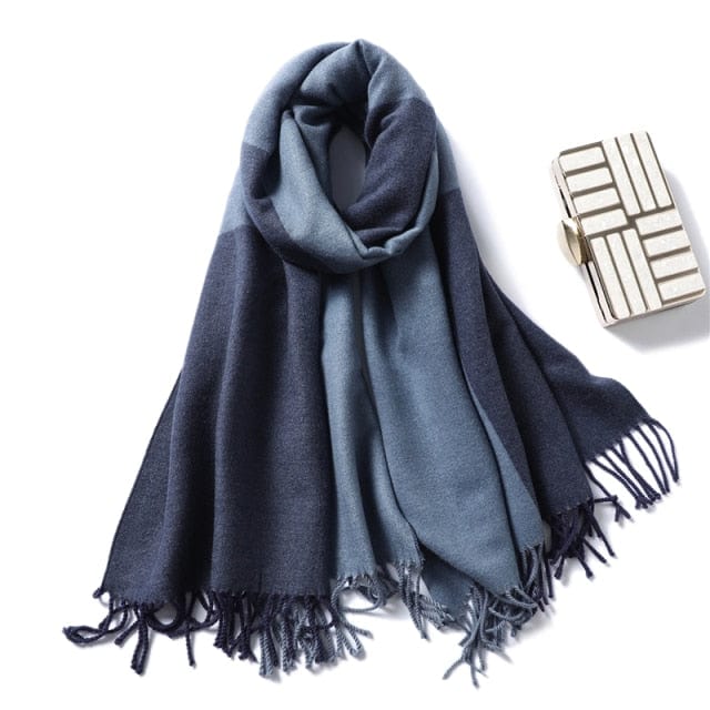 Winter Cashmere Scarf Women Thick Warm Shawls Wraps Lady Solid Scarves Fashion Tassels Pashmina Blanket quality foulard 2021 New - east2cart.uk