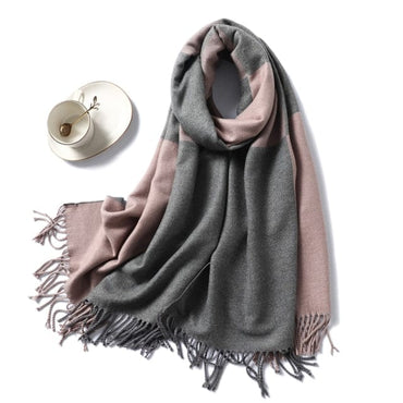 Winter Cashmere Scarf Women Thick Warm Shawls Wraps Lady Solid Scarves Fashion Tassels Pashmina Blanket quality foulard 2021 New - east2cart.uk