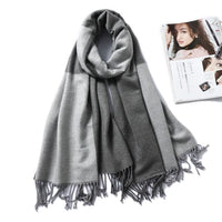 Winter Cashmere Scarf Women Thick Warm Shawls Wraps Lady Solid Scarves Fashion Tassels Pashmina Blanket quality foulard 2021 New - east2cart.uk